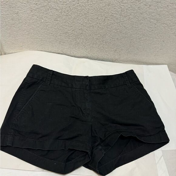 J. Crew Women's black Chino Broken-In Cotton Shorts Size 4 GUC - Picture 5 of 6